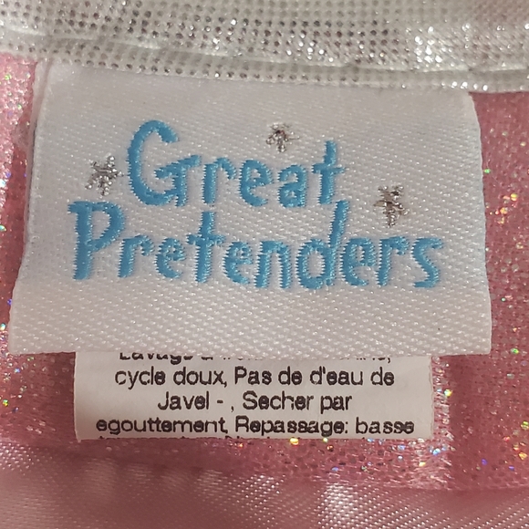 Great Pretenders Reversible Cape Halloween Costume Dress Up Sz 4-6Y Pink Sequin - Picture 11 of 12